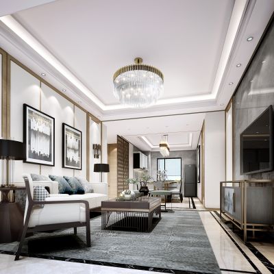 新中式客厅餐厅