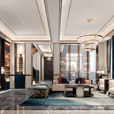 新中式客厅餐厅