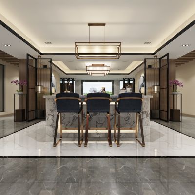 新中式客厅餐厅