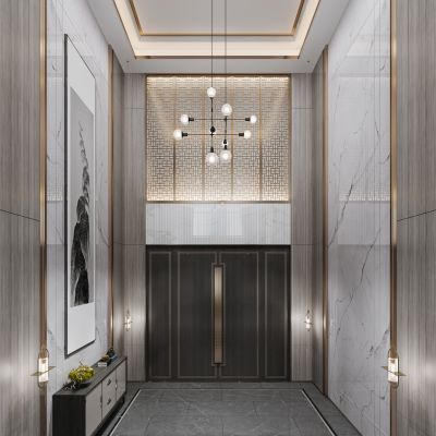 新中式客厅玄关