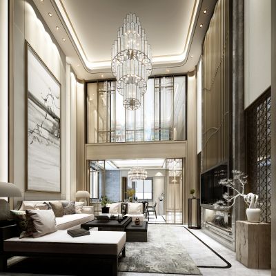 新中式客厅餐厅