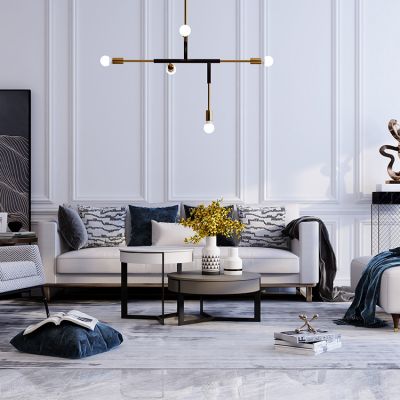 现代沙发茶几组合