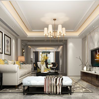 欧式奢华客厅