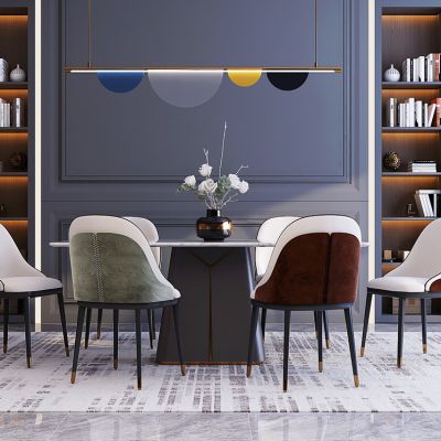 现代餐桌椅组合