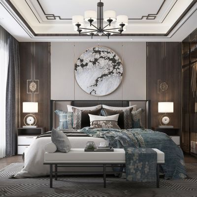 新中式卧室