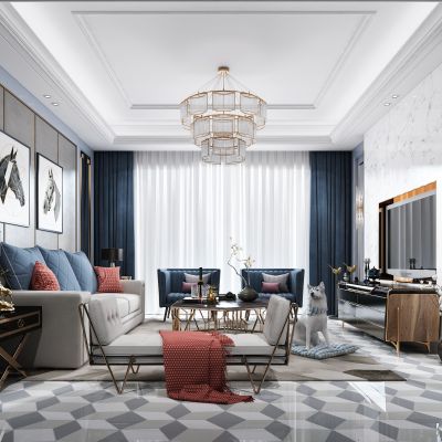 欧式奢华客厅