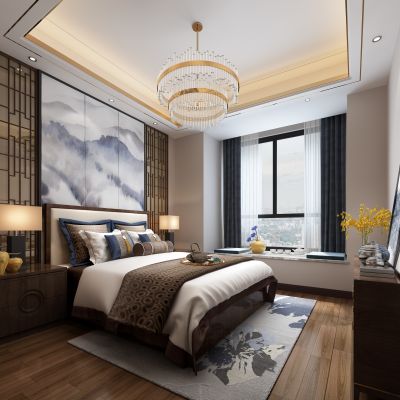 新中式卧室