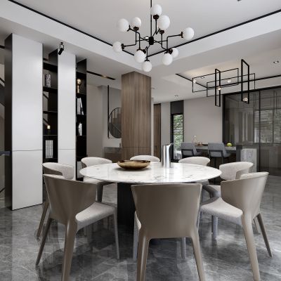 现代轻奢简约餐厅