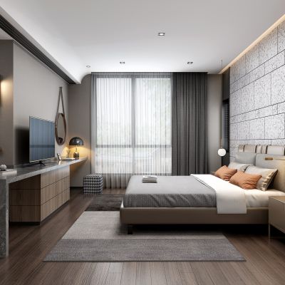 现代简约卧室