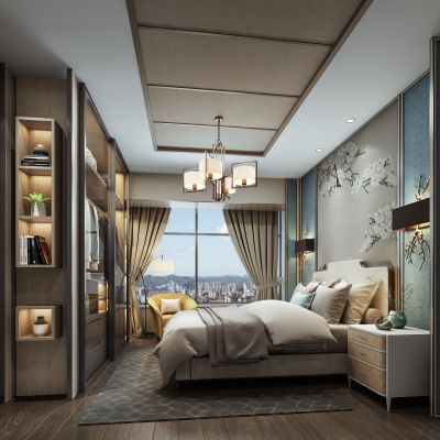 新中式卧室