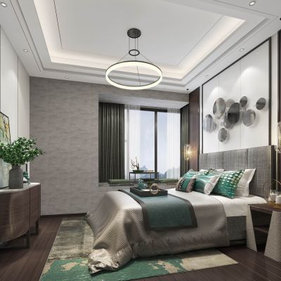 现代轻奢简约卧室