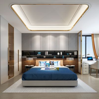 现代轻奢简约卧室