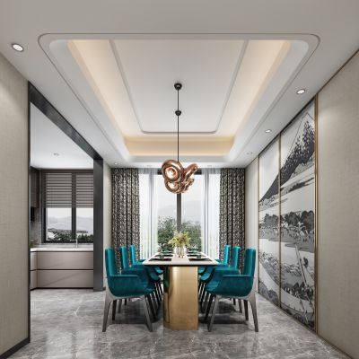 现代轻奢简约餐厅