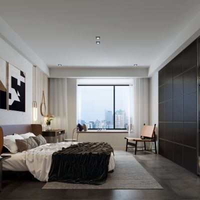 现代轻奢卧室