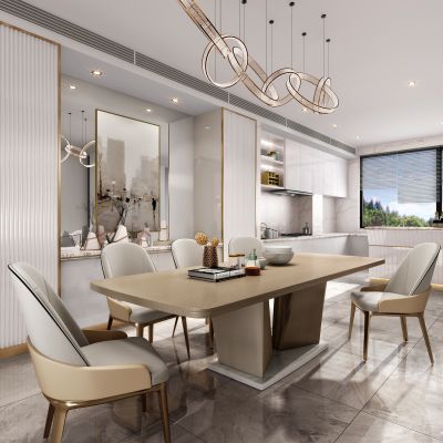 现代轻奢简约餐厅