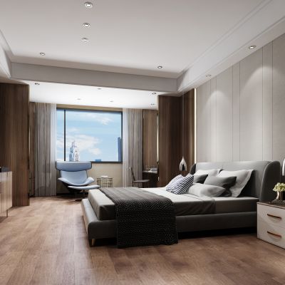 现代简约卧室