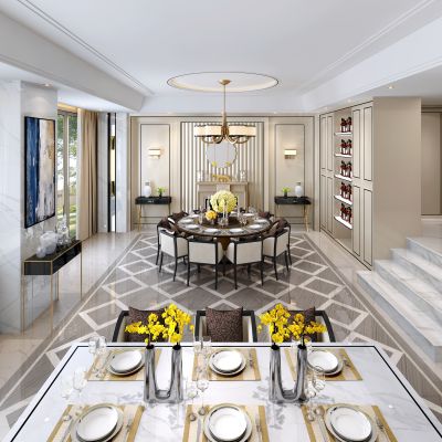 欧式轻奢简约餐厅