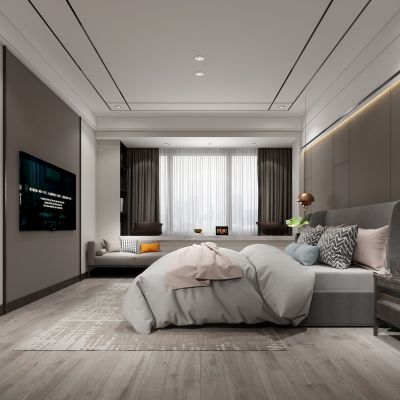 现代简约卧室