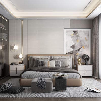 现代轻奢卧室