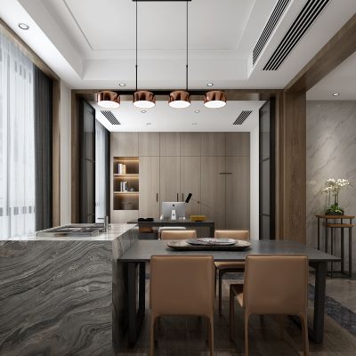 现代轻奢简约餐厅