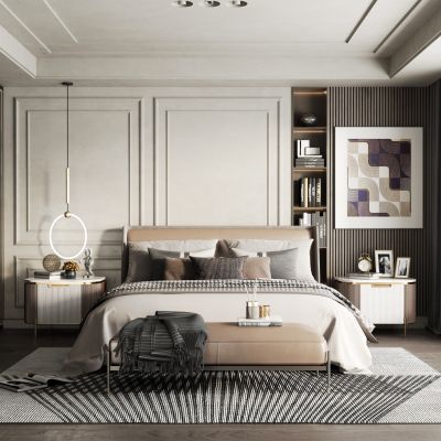 现代轻奢卧室