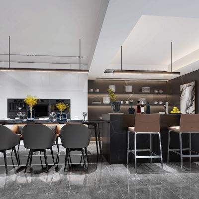 现代轻奢简约餐厅