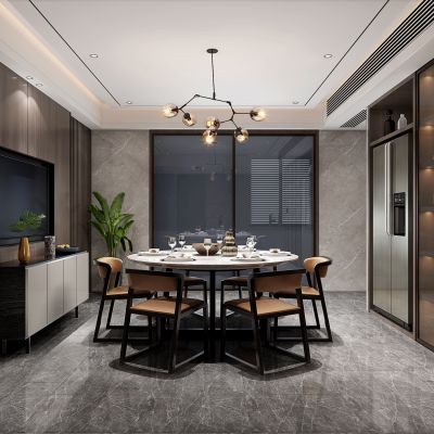 现代轻奢简约餐厅