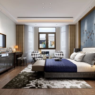 现代轻奢卧室