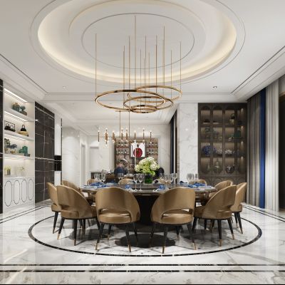 现代轻奢简约餐厅