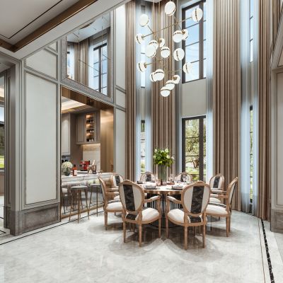 现代轻奢简约餐厅