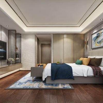 现代简约卧室