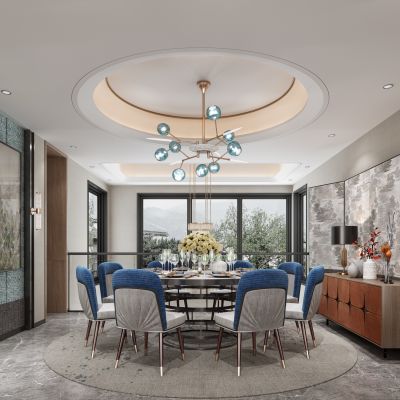 现代轻奢简约餐厅