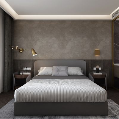 现代轻奢简约卧室