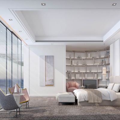 现代轻奢简约卧室