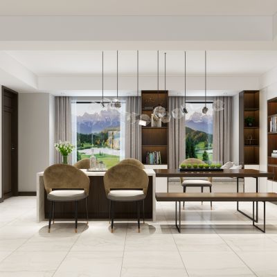 现代轻奢简约餐厅