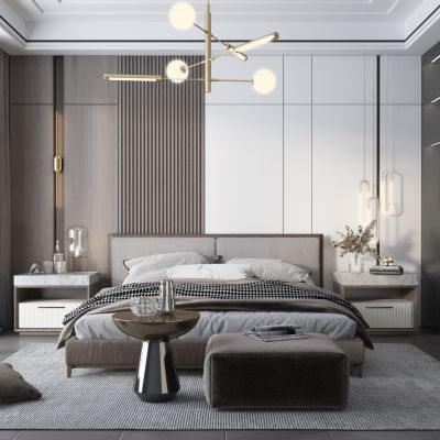 现代轻奢卧室