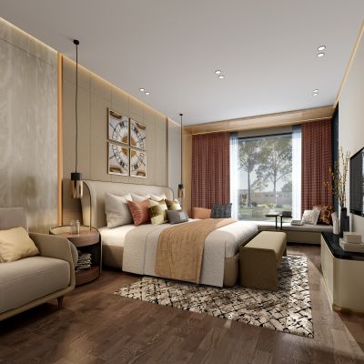 现代简约卧室