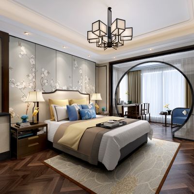 新中式卧室