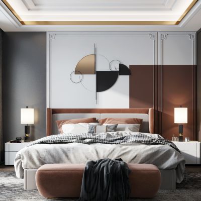 现代轻奢卧室