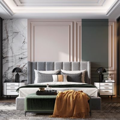 现代轻奢卧室