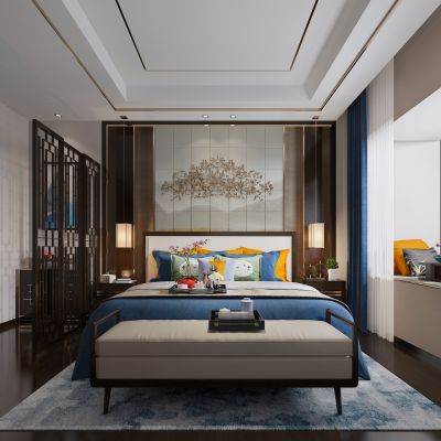 新中式卧室