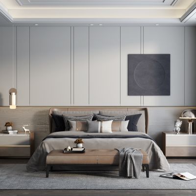 现代轻奢卧室