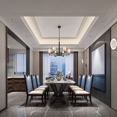 现代轻奢简约餐厅