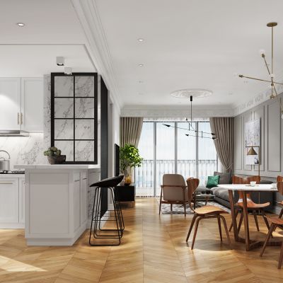 现代轻奢简约餐厅