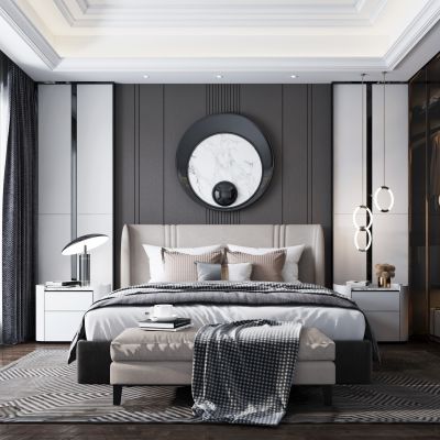 现代轻奢卧室