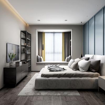 现代简约卧室