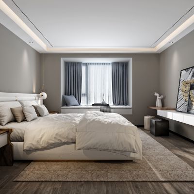 现代简约卧室