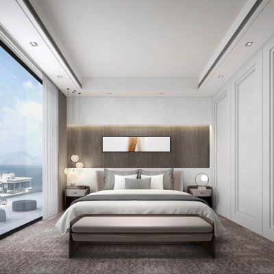 现代轻奢简约卧室