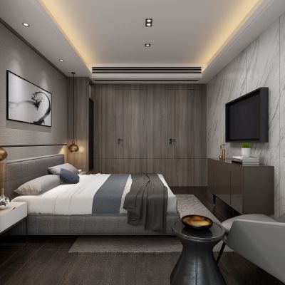 现代简约卧室