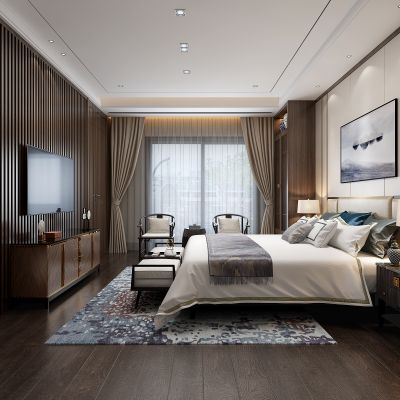 新中式卧室